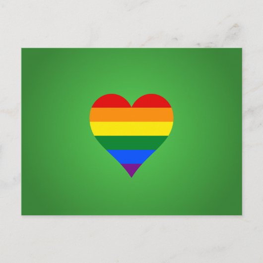 LGBT-pridehart Briefkaart (Voorkant)