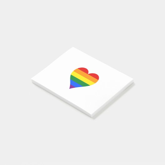 LGBT-pridehart Post-it® Notes (Schuin)