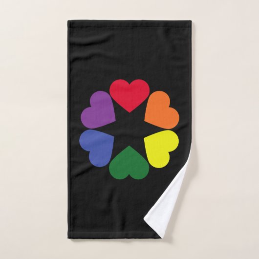 LGBT-prideharten Bad Handdoek (Handdoek)