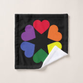 LGBT-prideharten Bad Handdoek (Wasdoekje)