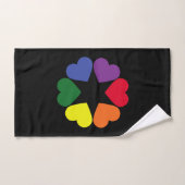 LGBT-prideharten Bad Handdoek (Handdoek)