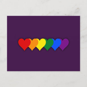 LGBT-prideharten Briefkaart