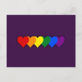 LGBT-prideharten Briefkaart (Voorkant)
