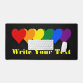 LGBT-prideharten Bureaumat (Keyboard & Muis)