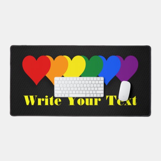 LGBT-prideharten Bureaumat (Keyboard & Muis)