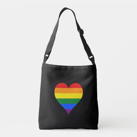 LGBT-prideharten Crossbody Tas (Achterkant)