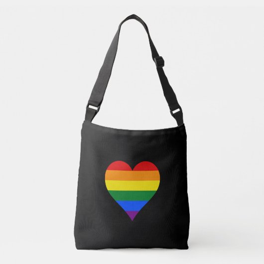 LGBT-prideharten Crossbody Tas (Voorkant)