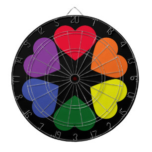 LGBT-prideharten Dartbord