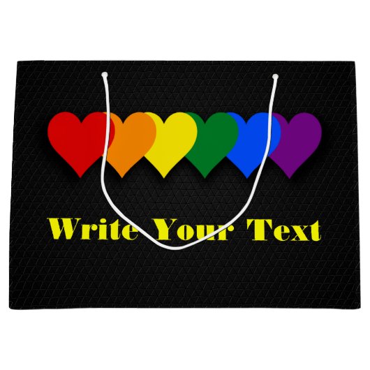 LGBT-prideharten Groot Cadeauzakje (Voorkant)