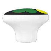 LGBT-prideharten Keramische Knop (Zijkant)