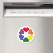 LGBT-prideharten Magneet (Insitu (Vaatwasser))