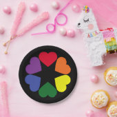 LGBT-prideharten Papieren Bordje (Feest)