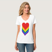 LGBT-prideharten T-Shirt (Voorkant volledig)