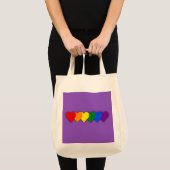 LGBT-prideharten Tote Bag (Voorkant (product))