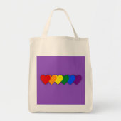 LGBT-prideharten Tote Bag (Voorkant)