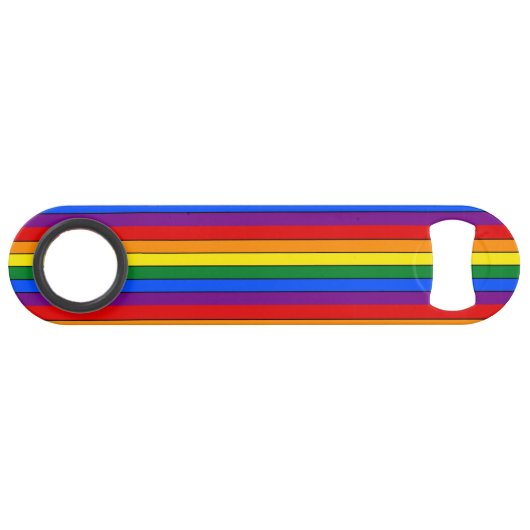 LGBT-pridestrepen Speed Flessenopener (Voorkant (Horizontaal))