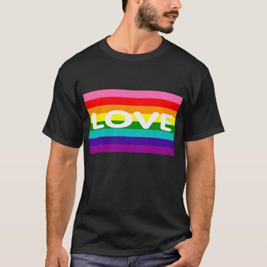 LGBT-pridevlag. T-shirt (Voorkant)