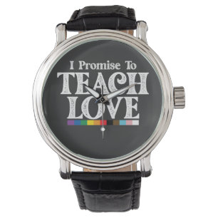 LGBT Proud Leraren Ik Beloof Van Love Gay Te Leren Horloge