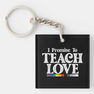 LGBT Proud Leraren Ik Beloof Van Love Gay Te Leren Sleutelhanger