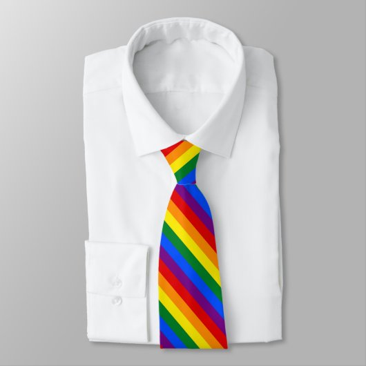 LGBT PROUD Regenboog Keelband Stropdas (Gebonden)