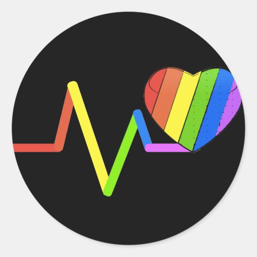 LGBT Pulse Orlando Tribute #LoveWins Ronde Sticker (Voorkant)