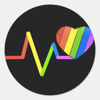 LGBT Pulse Orlando Tribute #LoveWins Ronde Sticker