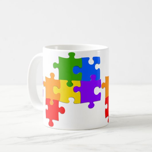 LGBT Puzzle Koffiemok (Voorkant links)