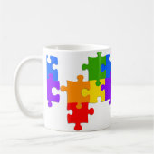 LGBT Puzzle Koffiemok (Links)