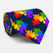 LGBT Puzzle Stropdas (Opgerold)