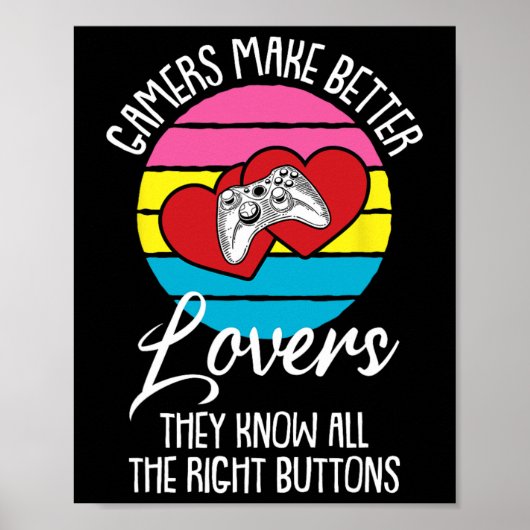 LGBT-Q Panual Pride Videogame Controller Gaming Poster (Voorkant)