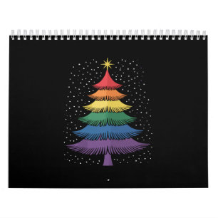 LGBT-Q Pride Kerstboom Pyjama Regenboogvlag Kalender