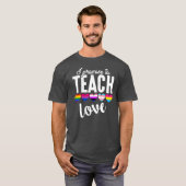 LGBT Q Pride Love Proud T-shirt (Voorkant volledig)