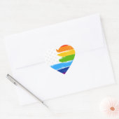 LGBT Rainbow American Pride Vlag Hart Sticker (Envelop)