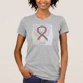 LGBT Rainbow Awareness Ribbon Angel Custom Shirt (Voorkant)
