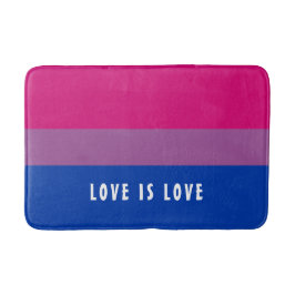 LGBT Rainbow Bisexual Pride Flag aangepaste tekst Badmat