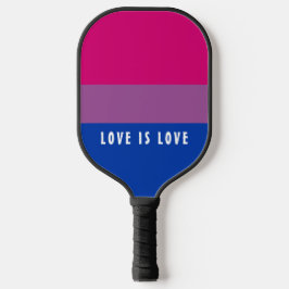 LGBT Rainbow Bisexual Pride Flag aangepaste tekst Pickleball Paddle