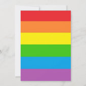 LGBT Rainbow bruiloft uitnodiging (Achterkant)