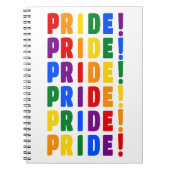 LGBT Rainbow Colors Pride Notitieboek (Voorkant)