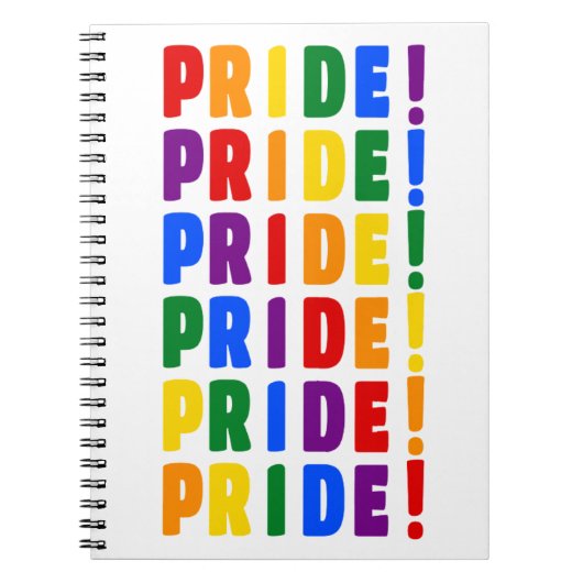 LGBT Rainbow Colors Pride Notitieboek (Voorkant)