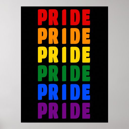 LGBT Rainbow Colors Pride Poster (Voorkant)