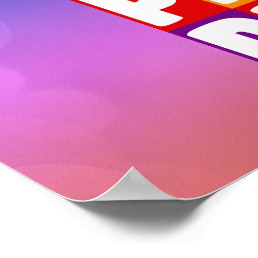 LGBT Rainbow Colors Pride Poster (Hoek)