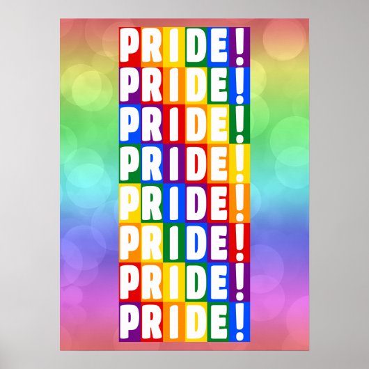 LGBT Rainbow Colors Pride Poster (Voorkant)