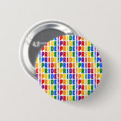 LGBT Rainbow Colors Pride Ronde Button 5,7 Cm (Voorkant /achterkant)