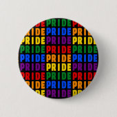 LGBT Rainbow Colors Pride Ronde Button 5,7 Cm (Voorkant)