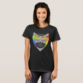 LGBT Rainbow Donkey Gay Pride LGBT Heart Animal T-shirt (Voorkant volledig)