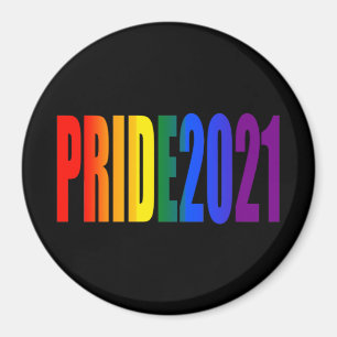 LGBT Rainbow Flag Colors LGBTQ Gay Pride 2021 Magneet