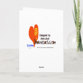 LGBT Rainbow Flag Cross Sympathy Card Kaart (Achterkant)