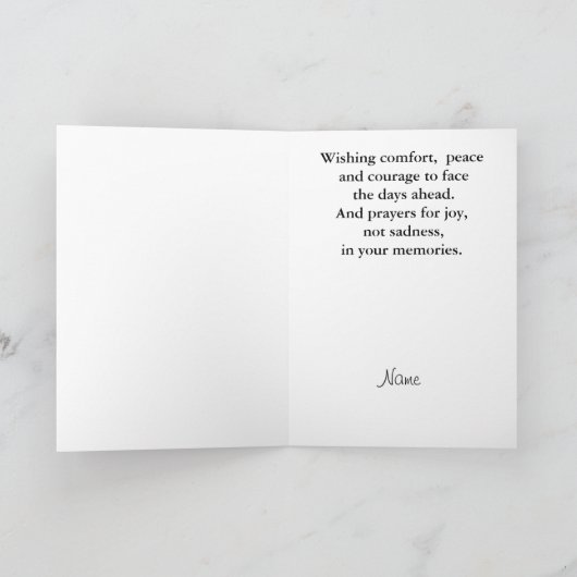 LGBT Rainbow Flag Cross Sympathy Card Kaart (Binnen)