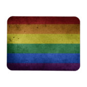 LGBT Rainbow Flag Magnet Magneet (Horizontaal)