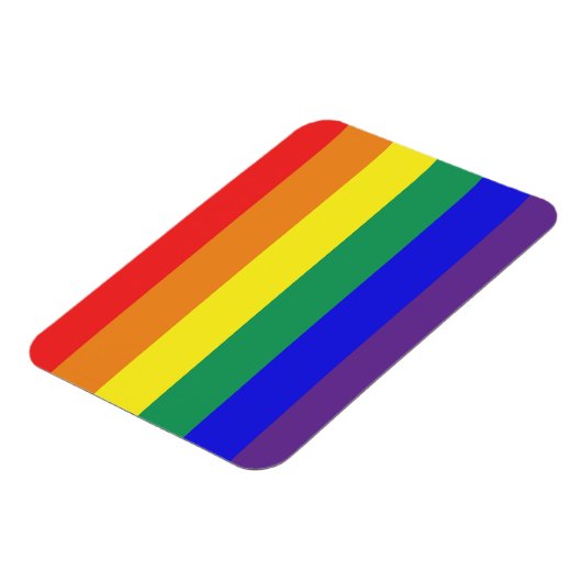 LGBT Rainbow Flag Magnet Magneet (Linkerzijde)